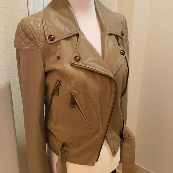 Burberry leather jacket